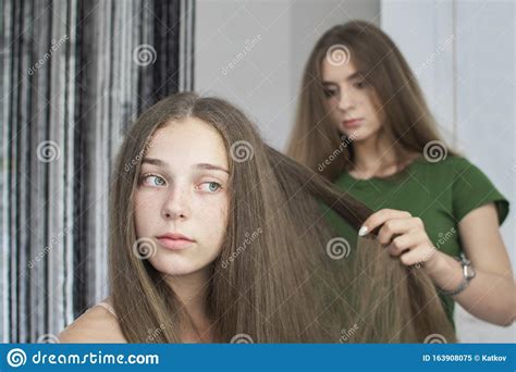 Pretty Girl In A Beauty Salon Stock Image Image Of