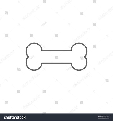 Dog Bone Outline Vector Isolated 519399277 Shutterstock