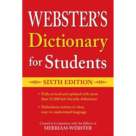 Websters Dictionary For Students Sixth Edition