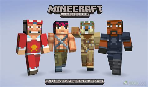 De Nouvelles Skins Pour Minecraft Xbox 360 Edition Actualité