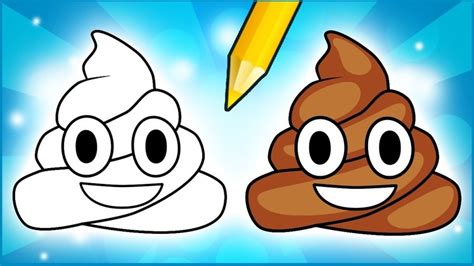 How To Draw Poop Emoji Step By Step