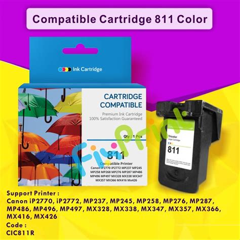 Canon pixma ip 2770 support for windows 2000 (sp4 only), win xp, vista and windows 7 and also support for mac os: Jual Cartridge Tinta Recycle Canon CL811 CL-811 CL 811 ...