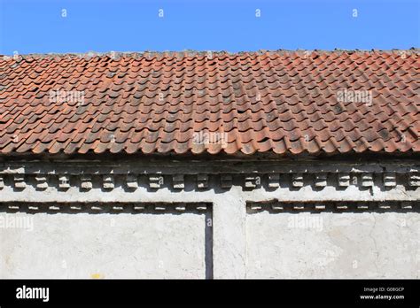 Old Tiled Roof Stock Photo Alamy