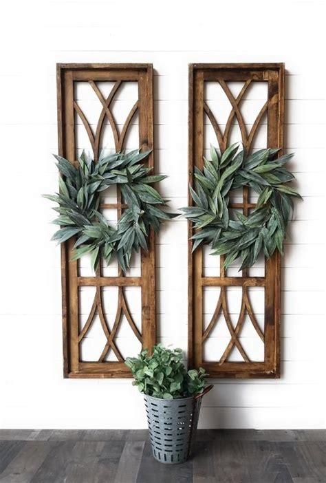 Farmhouse Wooden Wall Window Arch Large Wood Window Frame The Etsy