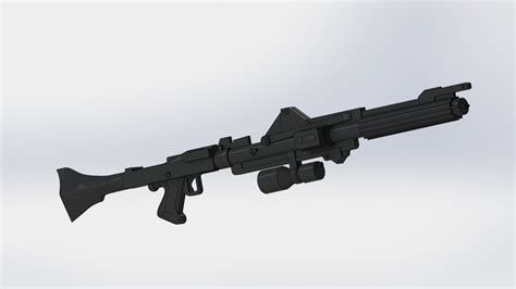 Clone Blaster Rifle Star Wars 3d Model