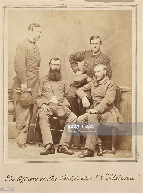 A Group Portrait Of The Officers Of The Confederates Ss Alabama