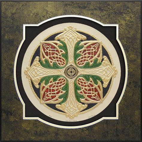 Celtic Cross of Creation - Cast Paper - Celtic Blessing - Irish art ...
