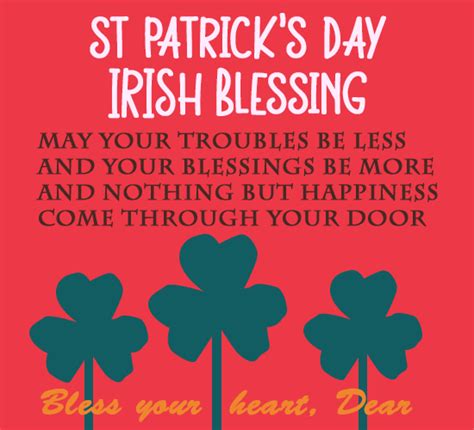 Irish Blessing Happy St Patricks Day Free Irish Blessings Ecards