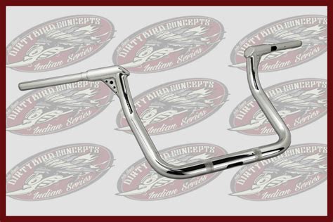 Indian Motorcycle Handlebars Heads Up 4 And 8 Inch Dirty Bird Concepts