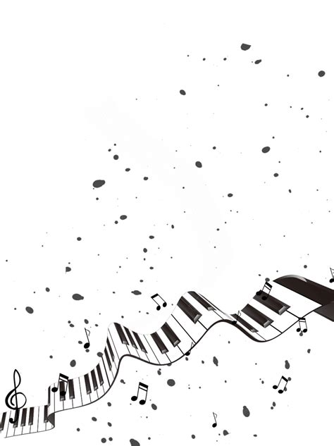 Music Notes Background Black