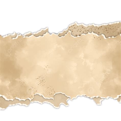 Torn Paper Edges PNG Transparent Vintage Brown Paper With Ripped Or