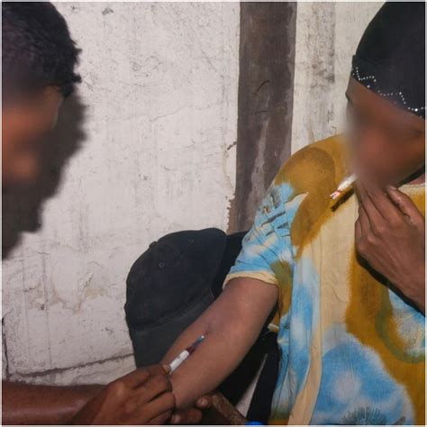 Poverty Stricken Zimbabwean Sex Workers Injecting Themselves With Blood