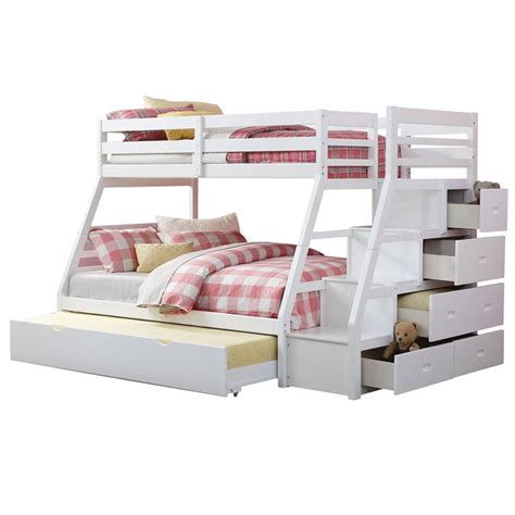 Ashley Furniture Lulu Wood Twin Cubby Storage Loft Bed In White B102
