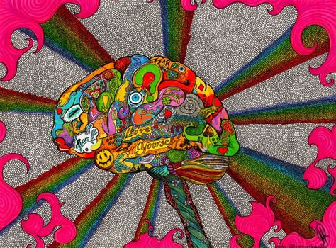 Draw Brain Trippy Psicodelic En 2020 Arte Psicodelico Arte