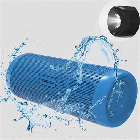 Led Bluetooth Speaker Waterproof 10w Wireless Portable Column Usb Hifi Stereo Bass Subwoofer