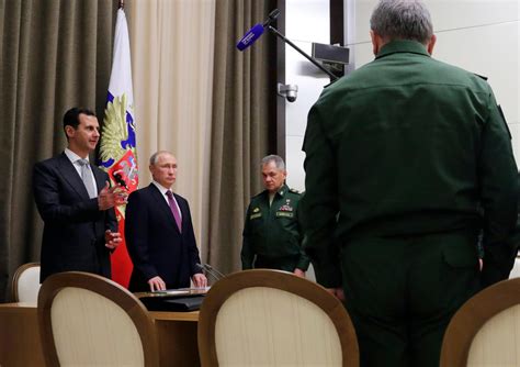 assad and putin meet as russia pushes to end syrian war the new york times