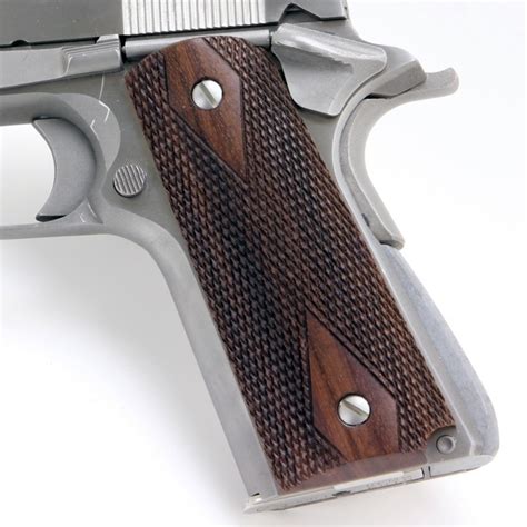 Officers Compact Model 1911 Rosewood Smooth Grips