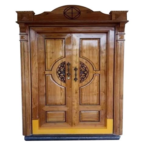 Interior Double Teak Wood Door For Home And Office 7 X 5 Feet At Rs