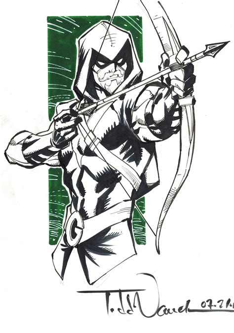 Green Arrow Drawing At Getdrawings Free Download