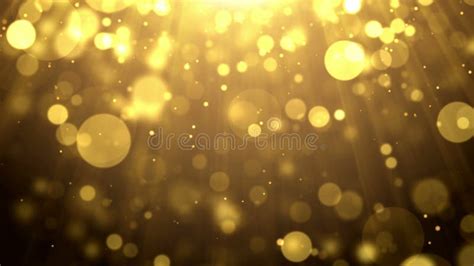Particles Gold Glitter Awards Dust Abstract Background Loop Stock Video