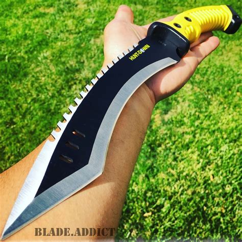 16 Tactical Hunting Survival Rambo Fixed Blade Machete Knife Camping