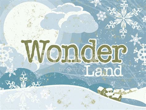 Christmas Winter Wonderland Scene And Text Stock Photo Royalty Free