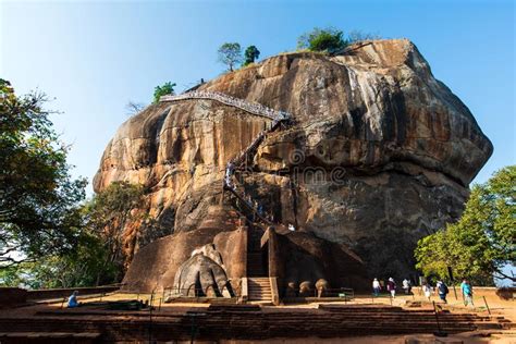 Aerial View From Above Of Sigiriya Or The Lion Rock An Ancient