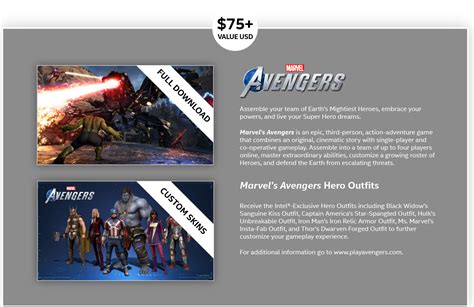 Clx Intel Marvels Avengers 2020
