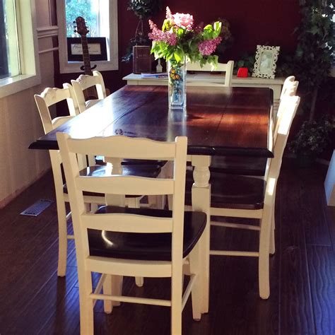 Hand Painted And Stained Dining Room Table Chairs Are From A Different