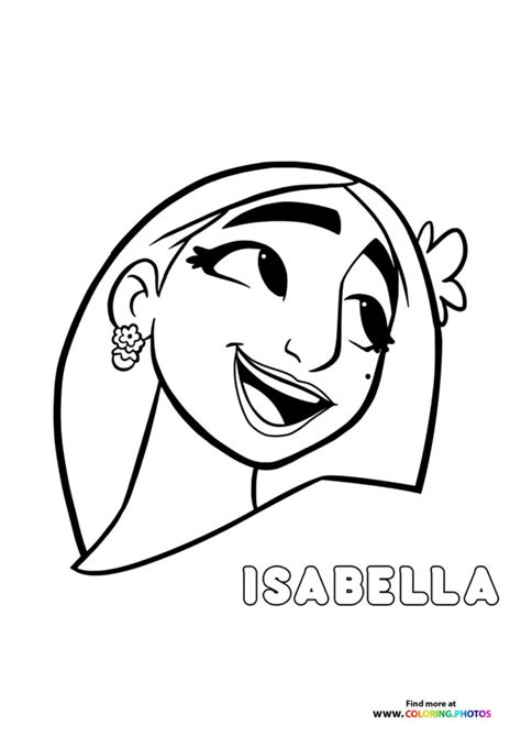Isabella Coloring Pages For Kids