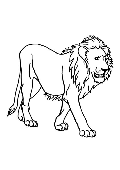 Coloriage de Lion à imprimer gratuitement  MonColoriage.fr