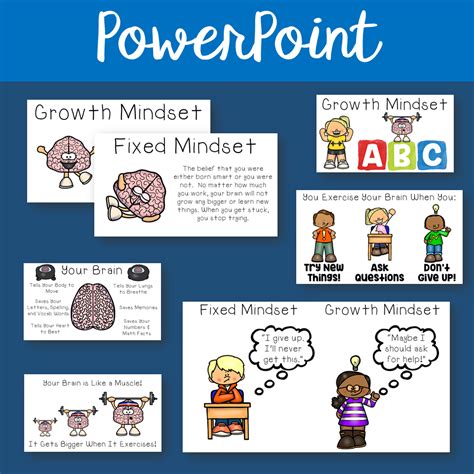 Kindergarten And 1st Grade Growth Mindset Powerpoint Lesson
