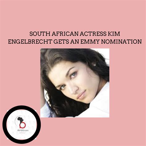 South African Actress Kim Engelbrecht Gets An Emmy Nomination Afrisquare