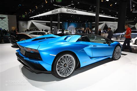 Lamborghini Aventador S Roadster Parades Blu Aegir Color In Frankfurt