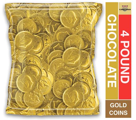 4lb Pack Of Bulk Gold Coins Milk Chocolate Candy