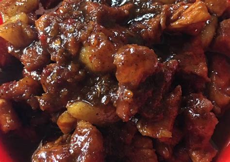 Menu ini terdiri dari campuran potongan daging babi merah babi panggang daging ayam hainam. Resep Babi Kecap (Pedas) oleh Anastasia Nadeak - Cookpad