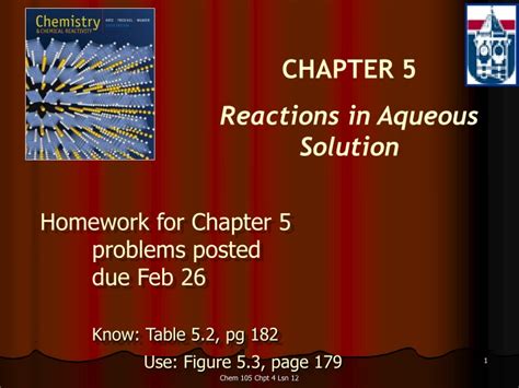 Ppt Chapter 5 Reactions In Aqueous Solution Powerpoint Presentation