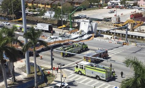 Miami Pedestrian Bridge Collapses Killing Several Officials Say Nbc