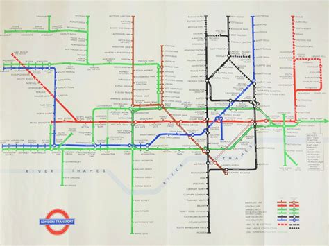 Original Hcbeck London Tube Quad Royal Station Map C1947 Sold