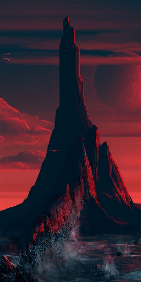 1080x2160 Red Island One Plus 5thonor 7xhonor View 10lg Q6 Wallpaper