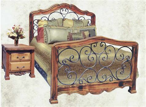King Bed Queen Bed Bedroom Furniture Wrought Iron Bed Solid