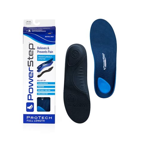 Powerstep Protech Full Length Insoles Orthotic Insert Performance