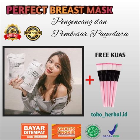 jual perfect breast mask pembesar dan pengencang payudara alami 100 original shopee indonesia