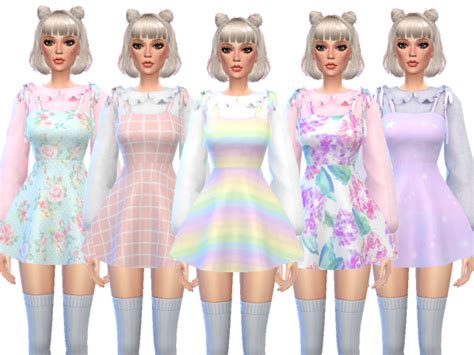 Wickedkitties Kawaii Dress With Blouse Mesh Needed Sims 4 Clothing