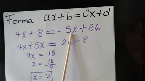 Algebra Ecuaciones De La Forma Ax B Cx D Porn Sex Picture