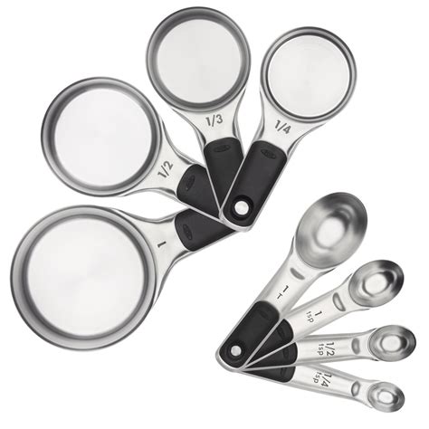 Oxo 11180500 Good Grips 8 Piece Magnetic Stainless Steel Measuring Cup