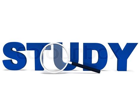 Study Word Showing Studying Student Or Stock Image Colourbox