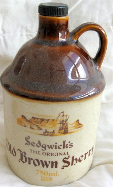 Wine Sedgwicks The Original Old Brown Sherry 750 Ml Empty Bottle Was