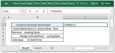 What is the formula to remove spaces? How to remove leading and trailing spaces in Excel cells?