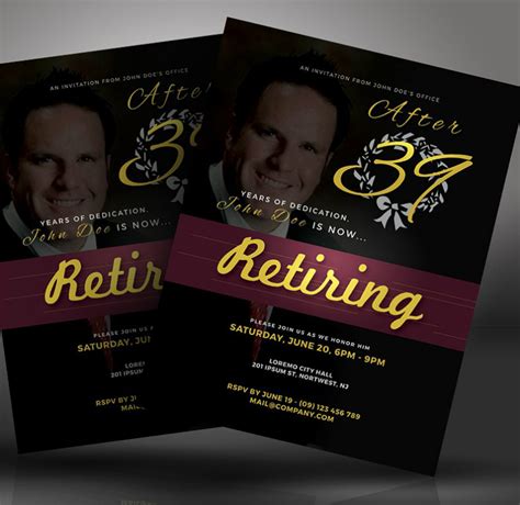 As you work on a retirement announcement for one of the employees in the company, choose your words carefully. 18+ Retirement Invitation Designs & Templates - PSD, AI | Free & Premium Templates